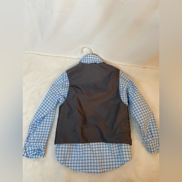 three piece grey and blue suit size 5 - Picture 4 of 10